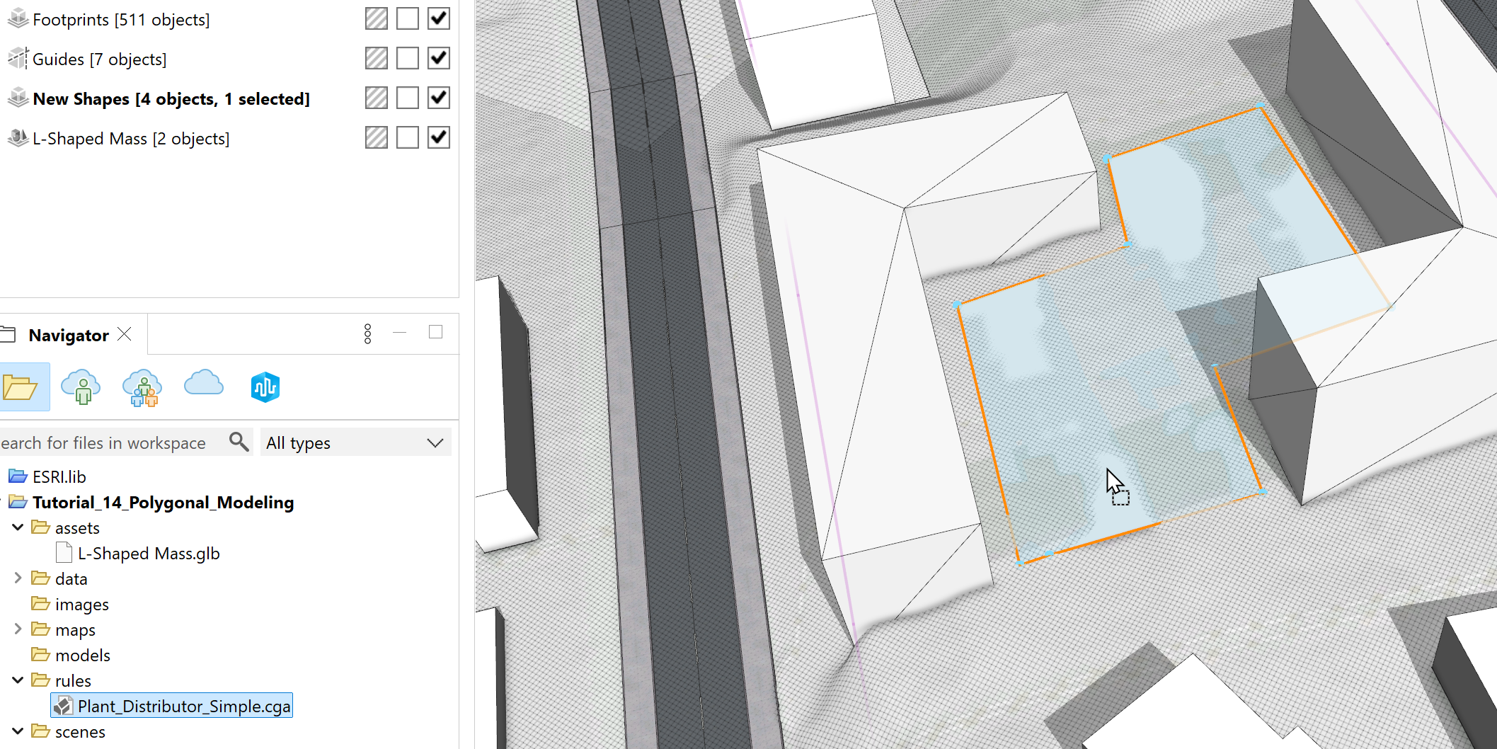 Plant_Distributor_Simple.cga rule before assigned to ploygon