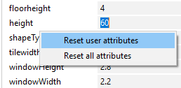 Reset user attributes