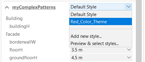 Red_Color_Theme applied in Style Manager