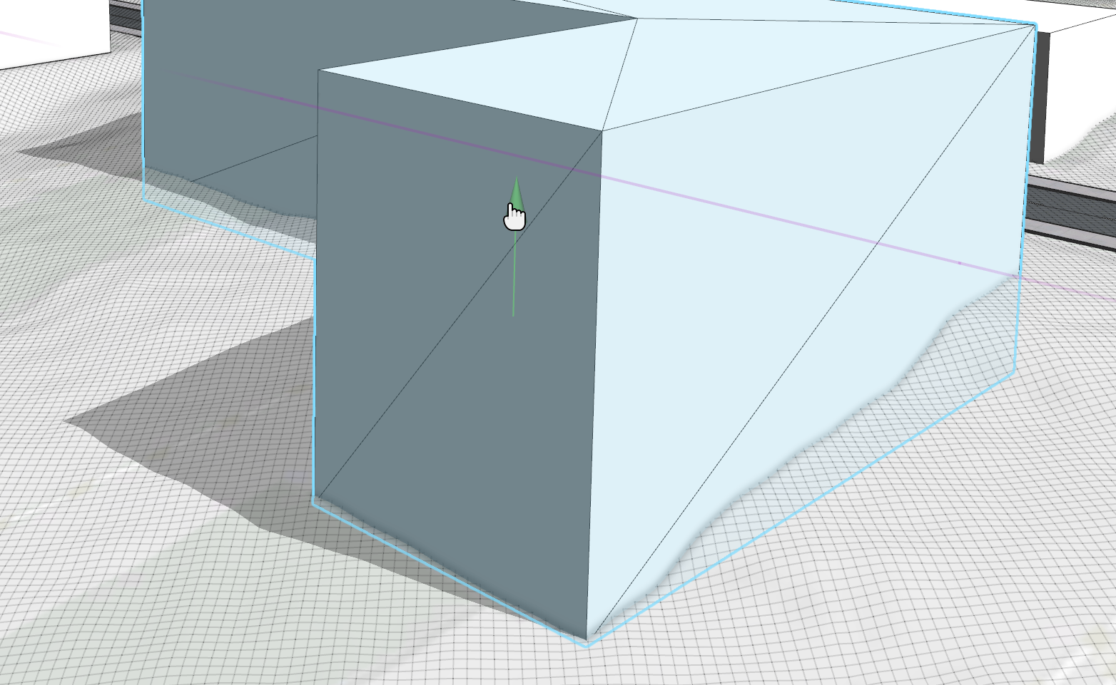 L-Shape moved down to terrain