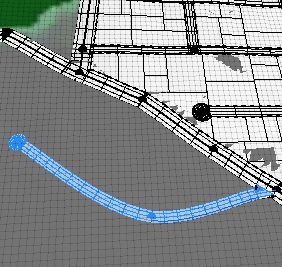 Curved street with .5 precision