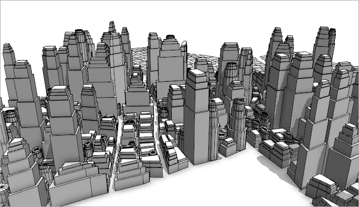 Mixed rectangular and round recursion towers