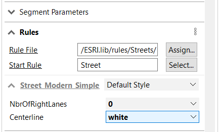 Centerline parameter set to white