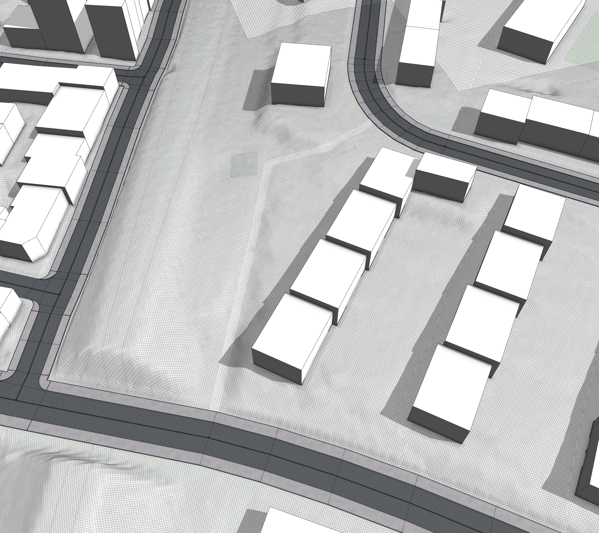 Area with missing street