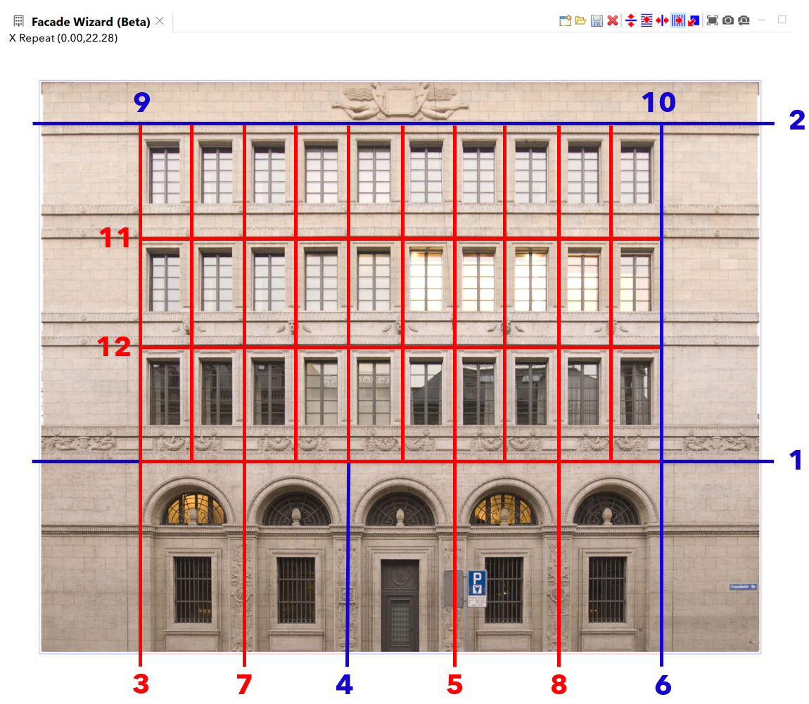 Repetitive splits in ground, upper, window regions