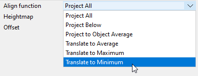Align function with all options