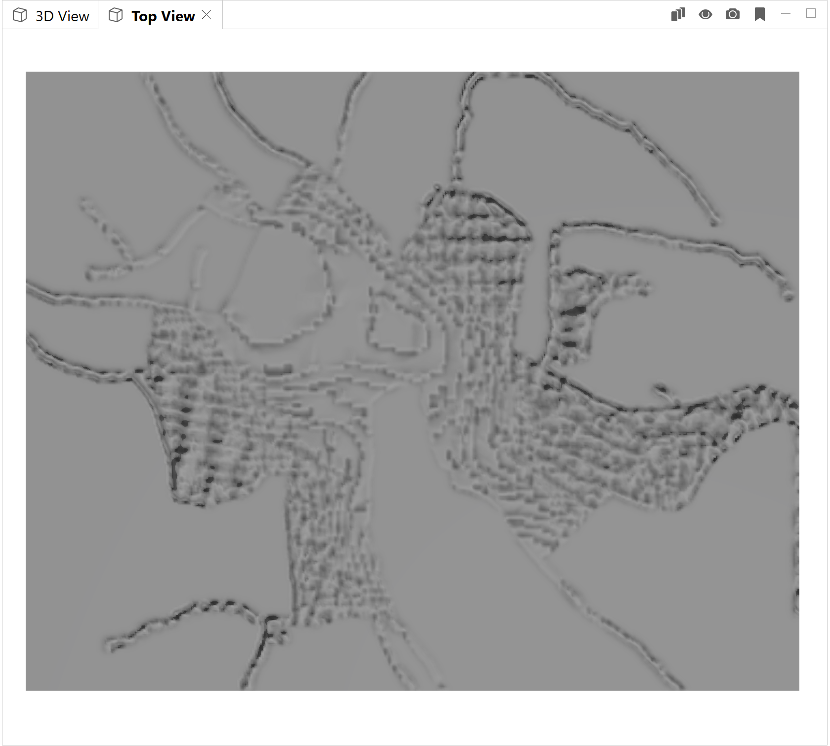 Gray scale delta map result