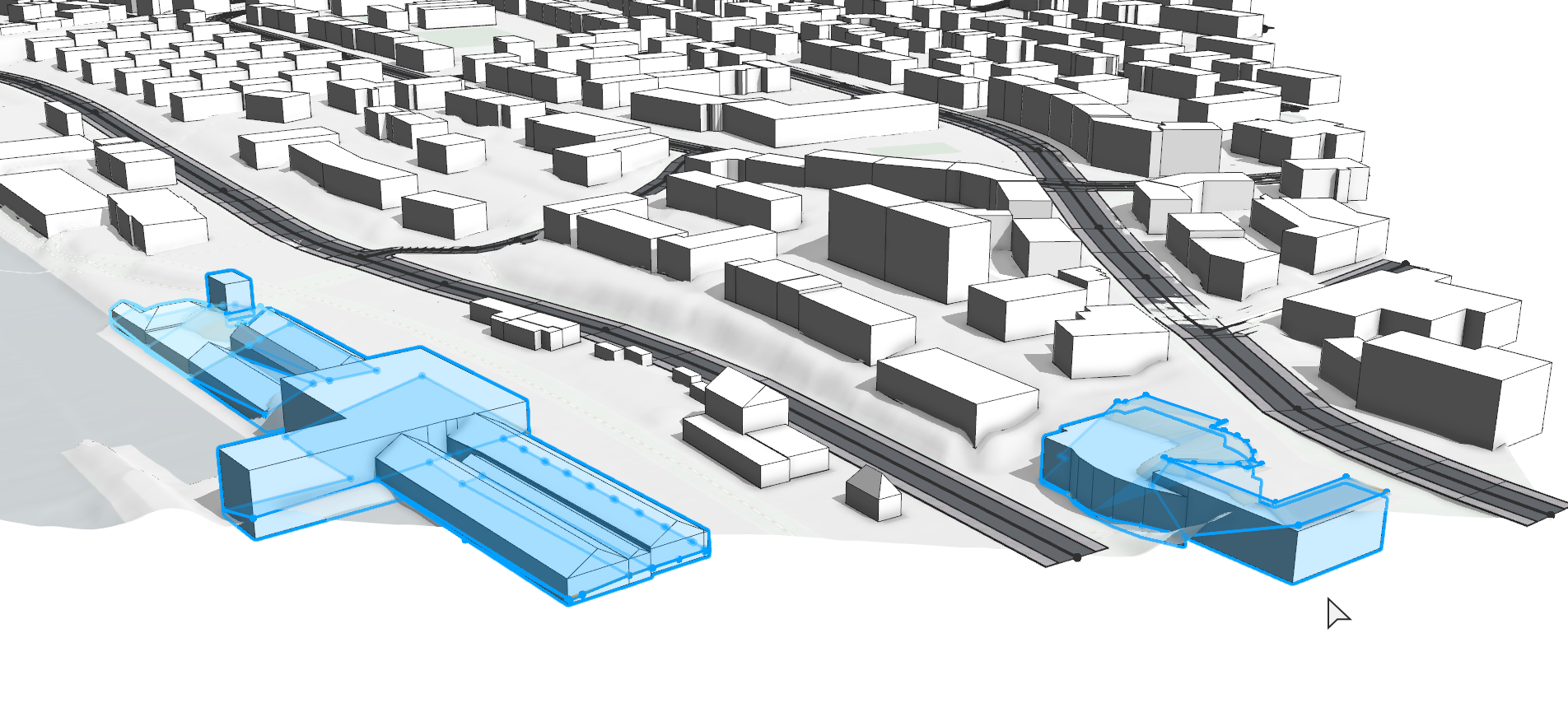 Selected shapes with alignments issues