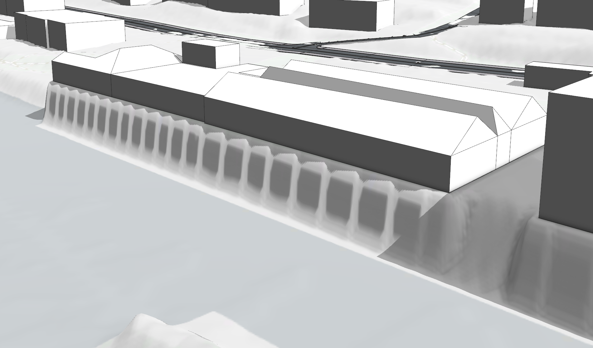 Terrain with edited artifacts visible