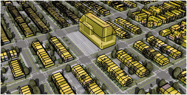 visualize urban planning zoning rules in 3D