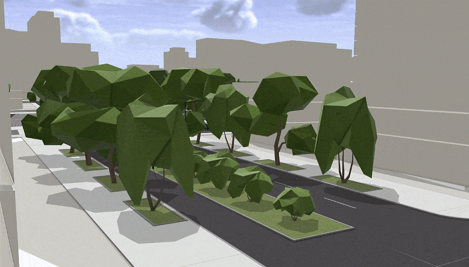 Low-poly trees