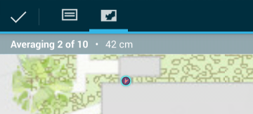 GPS averaging in progress