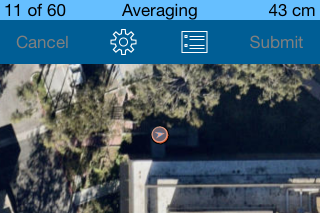 GPS averaging in progress