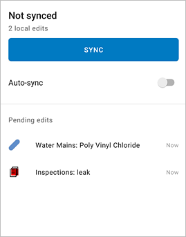 Sync panel