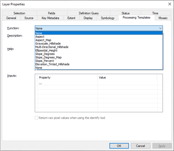 Layer Properties window