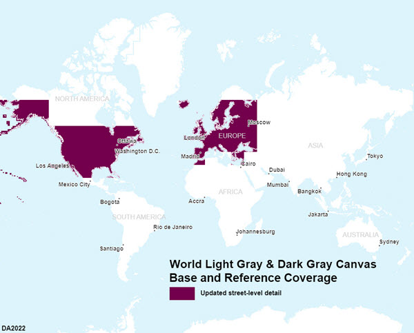 Updated coverage for World Canvas Maps