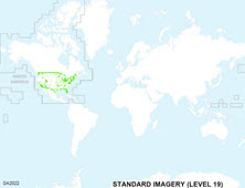 Coverage for World Standard Imagery Level 19