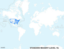 Coverage for World Standard Imagery Level 18