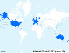 Coverage for World Advanced Imagery Level 18