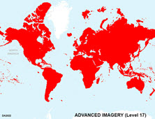 Coverage for World Advanced Imagery Level 17