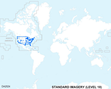 Coverage for World Standard Imagery Level 18