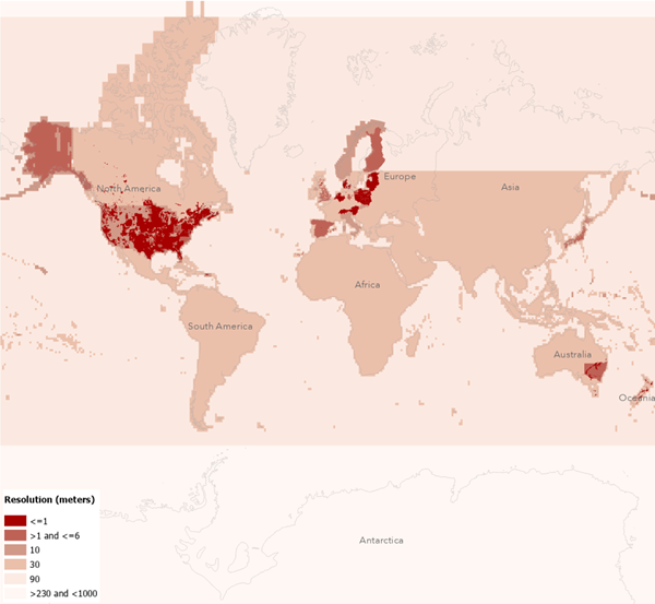 World Elevation coverage (Terrain)