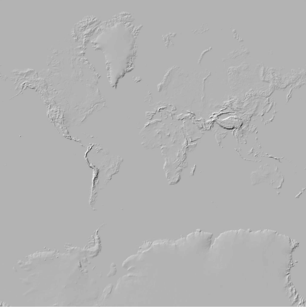 Hillshade visualization of elevation Hillshade visualization of elevation