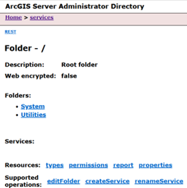 ArcGIS Server Administrator Directory services ArcGIS Server Administrator Directory services