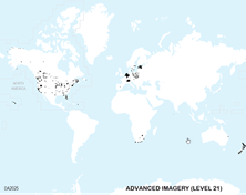 Coverage for World Advanced Imagery Level 21