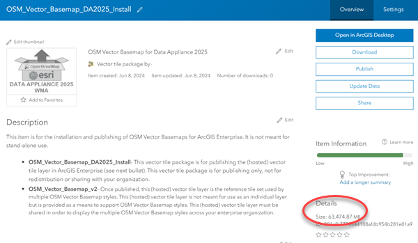 OSM Vector Basemap WMA tile layer item in Enterprise 11.3 OSM Vector Basemap WMA tile layer item in Enterprise 11.3