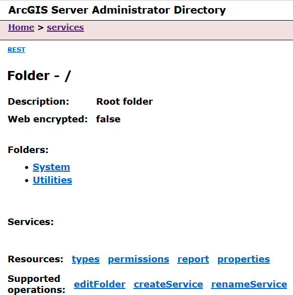ArcGIS Server Administrator Directory Services ArcGIS Server Administrator Directory Services