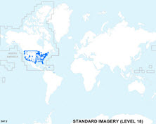 Coverage for World Standard Imagery Level 18