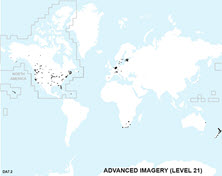 Coverage for World Advanced Imagery Level 21