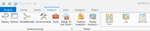 Analysis tab with Tools option