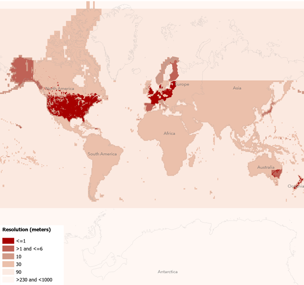 World Elevation coverage (Terrain)