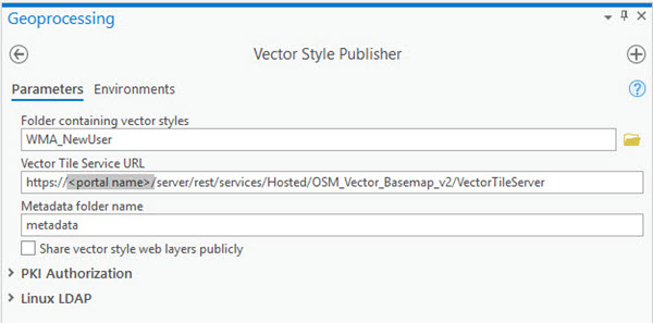 Example: Connect to an OSM Vector Server