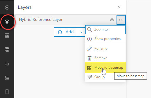 Move to basemap in Map Viewer