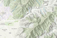 World Topographic Map (with Contours and Hillshade) thumbnail