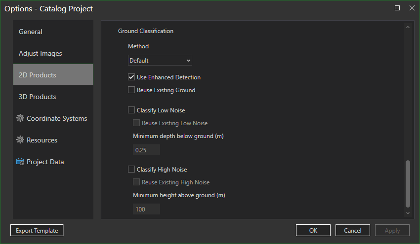 Classify ground settings.