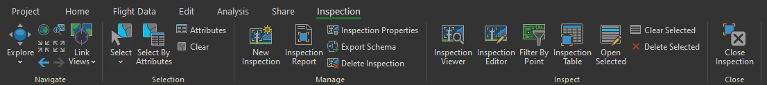 Inspection toolbar