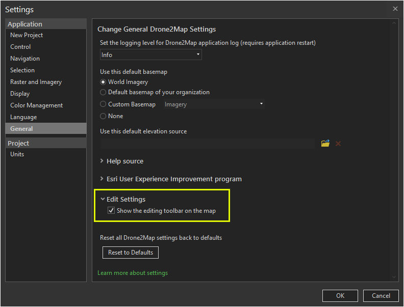 Edit Settings Edit Settings