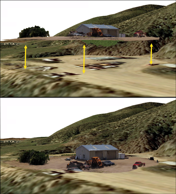 3D elevation offset 3D elevation offset