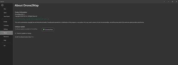 ArcGIS Drone2Map settings ArcGIS Drone2Map settings