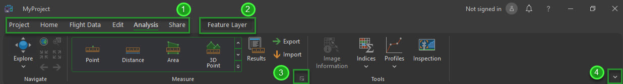 ArcGIS Drone2Map ribbon ArcGIS Drone2Map ribbon