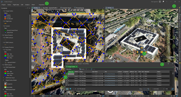 ArcGIS Drone2Map user interface with customizations ArcGIS Drone2Map user interface with customizations
