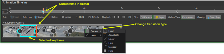 Animation Timeline pane