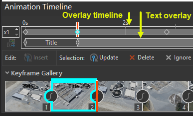 Overlay timeline for animations
