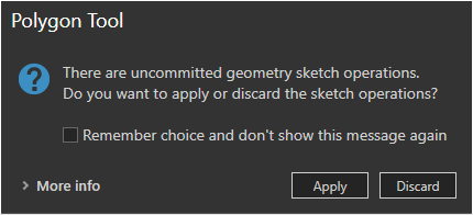 Unfinished sketch geometry