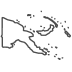 Outline of map of Papua New Guinea