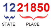 12 Florida State code; 21850 Fanning Springs city Place code
